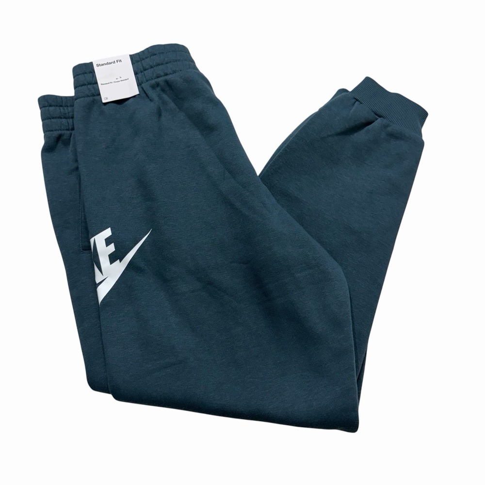 Nike Youth Club Fleece Joggers XL Teal Sweatpants Swoosh Kids NWT